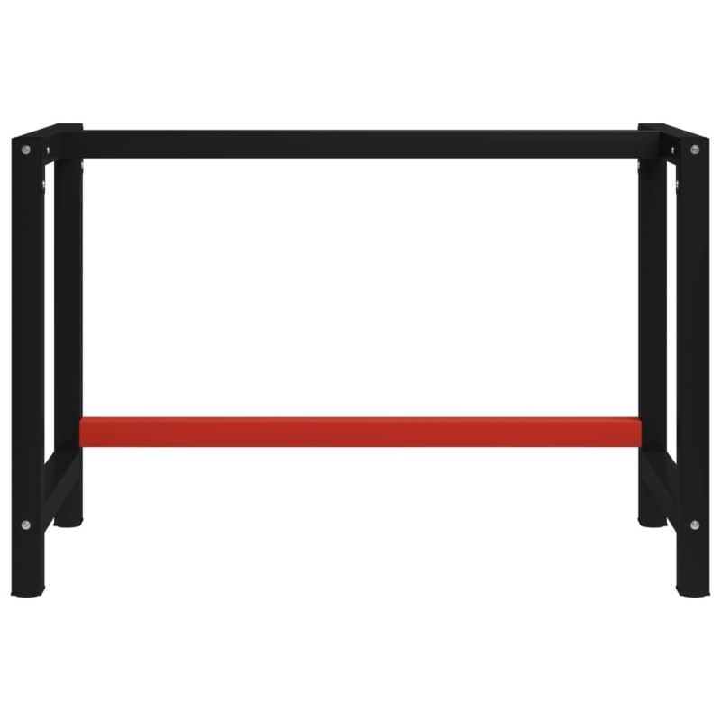 Work Bench Frame Metal Black and Red