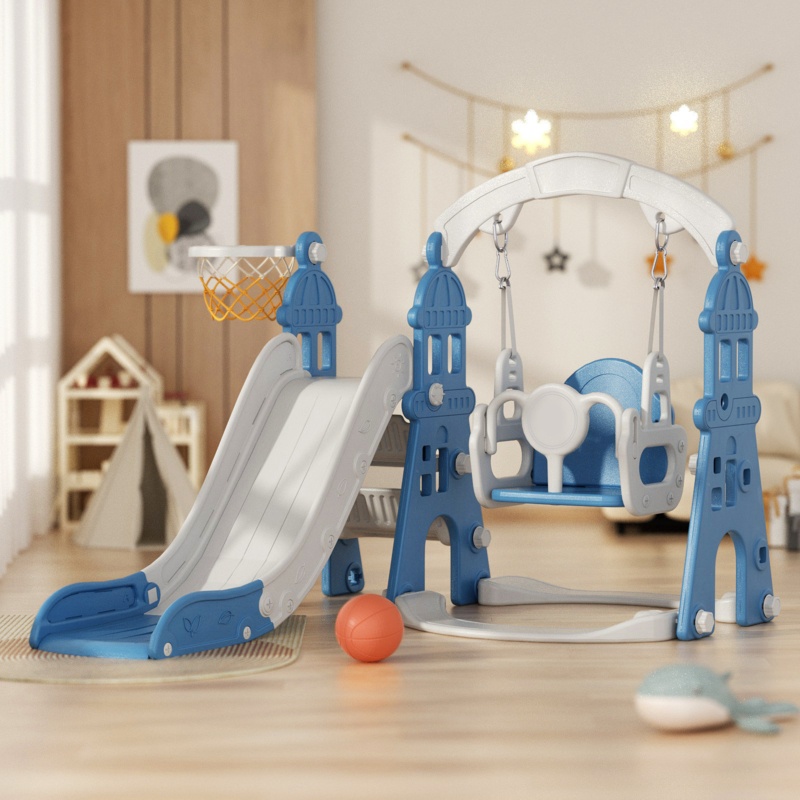 XJD Plastic Swing Set with 1 Swing(s) , 1 Slide(s)