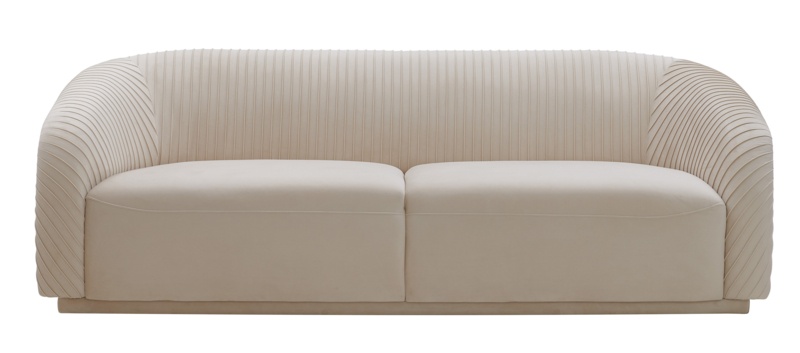 Yara Pleated Velvet Sofa