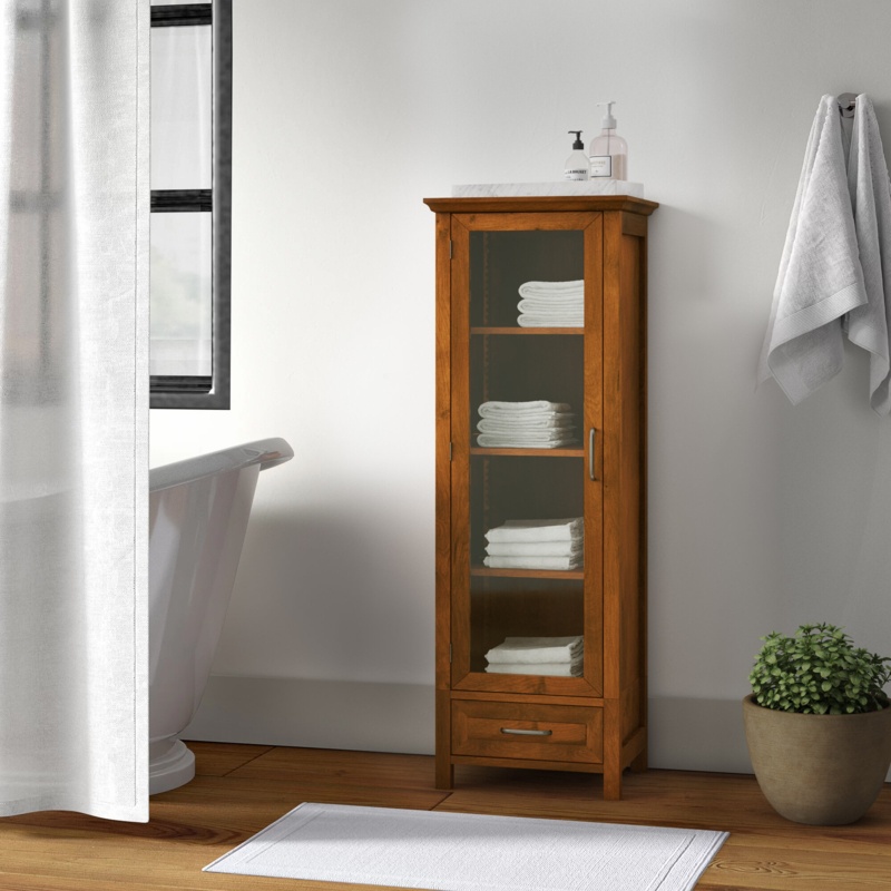Yarissa Freestanding Linen Cabinet
