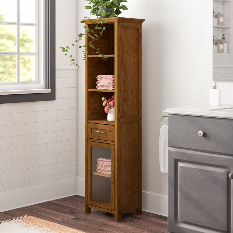 Yarissa Freestanding Linen Cabinet