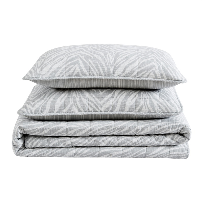 Zebra Standard Cotton Quilt Set