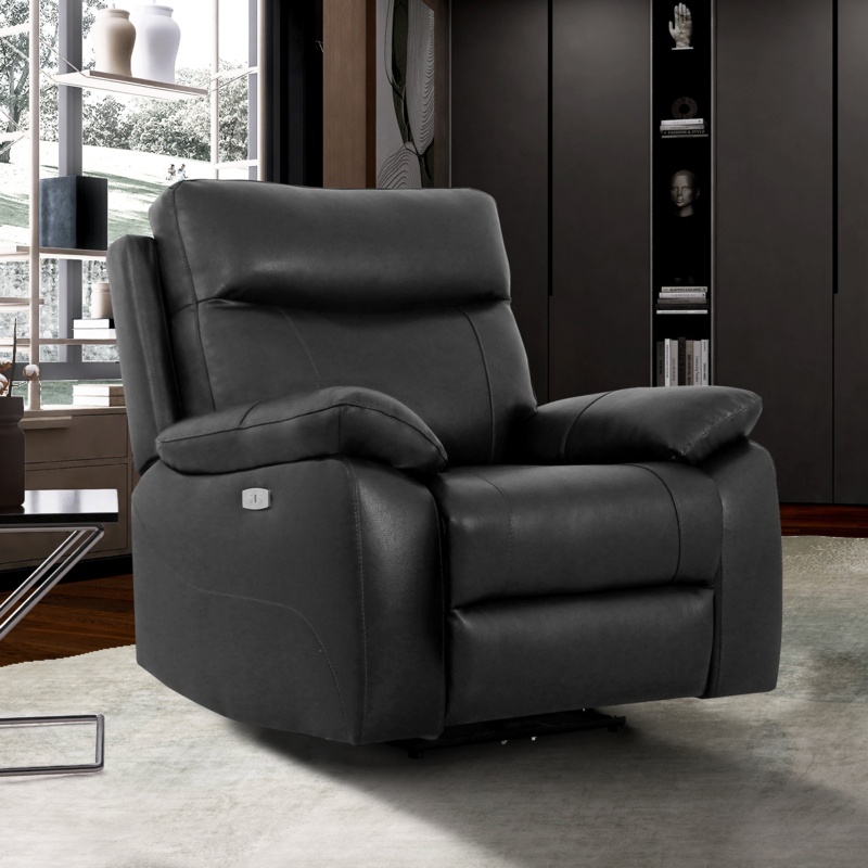 Zyani Vegan Leather Power Recliner