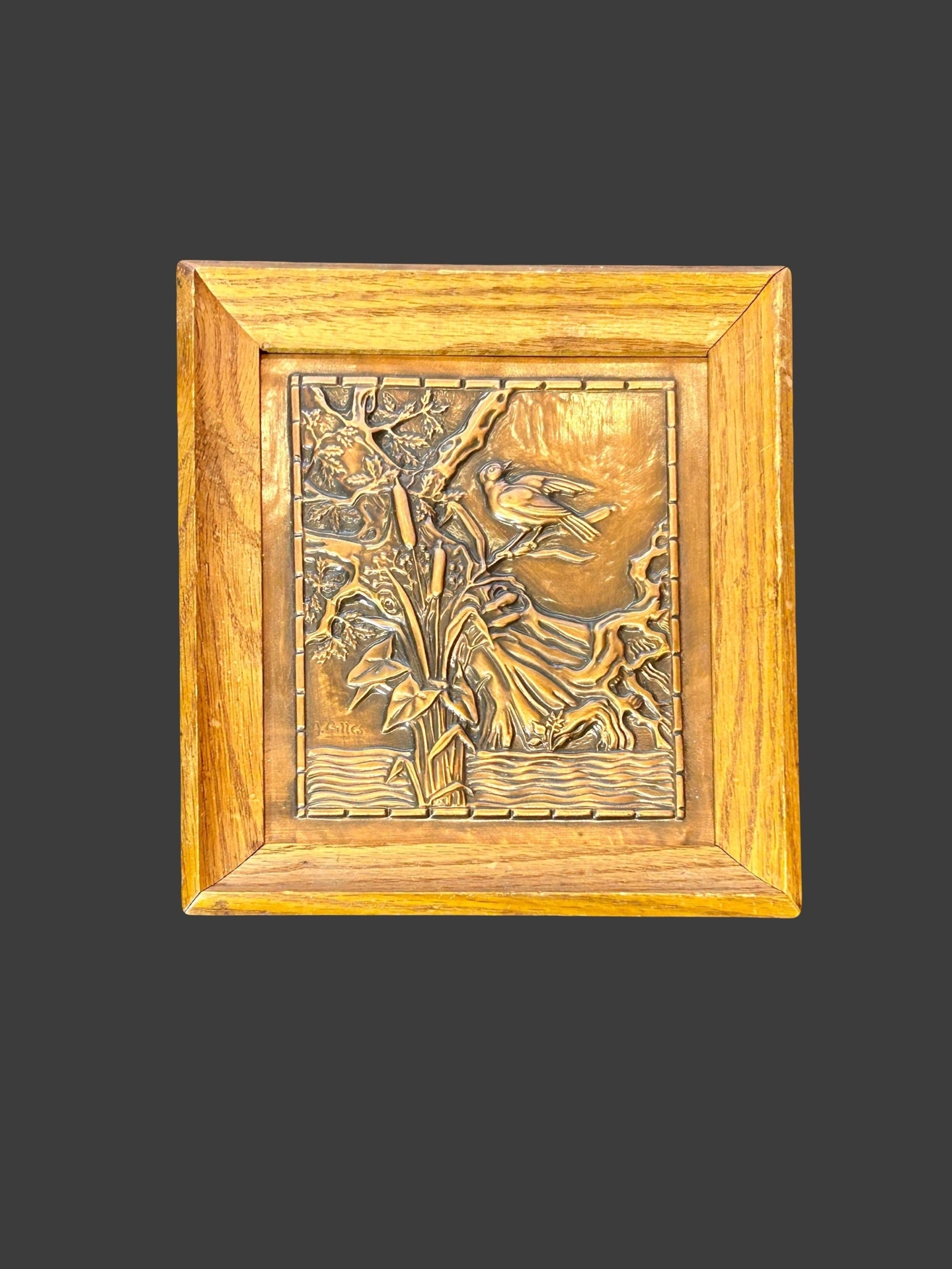 Albert Gilles copper repousse