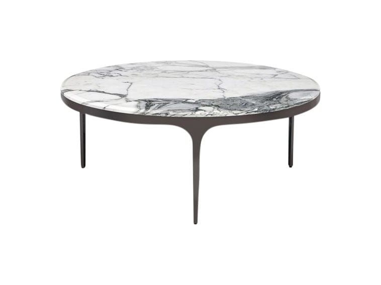 Camilla Cocktail Table - Finish: Gunmetal, Arabescato
