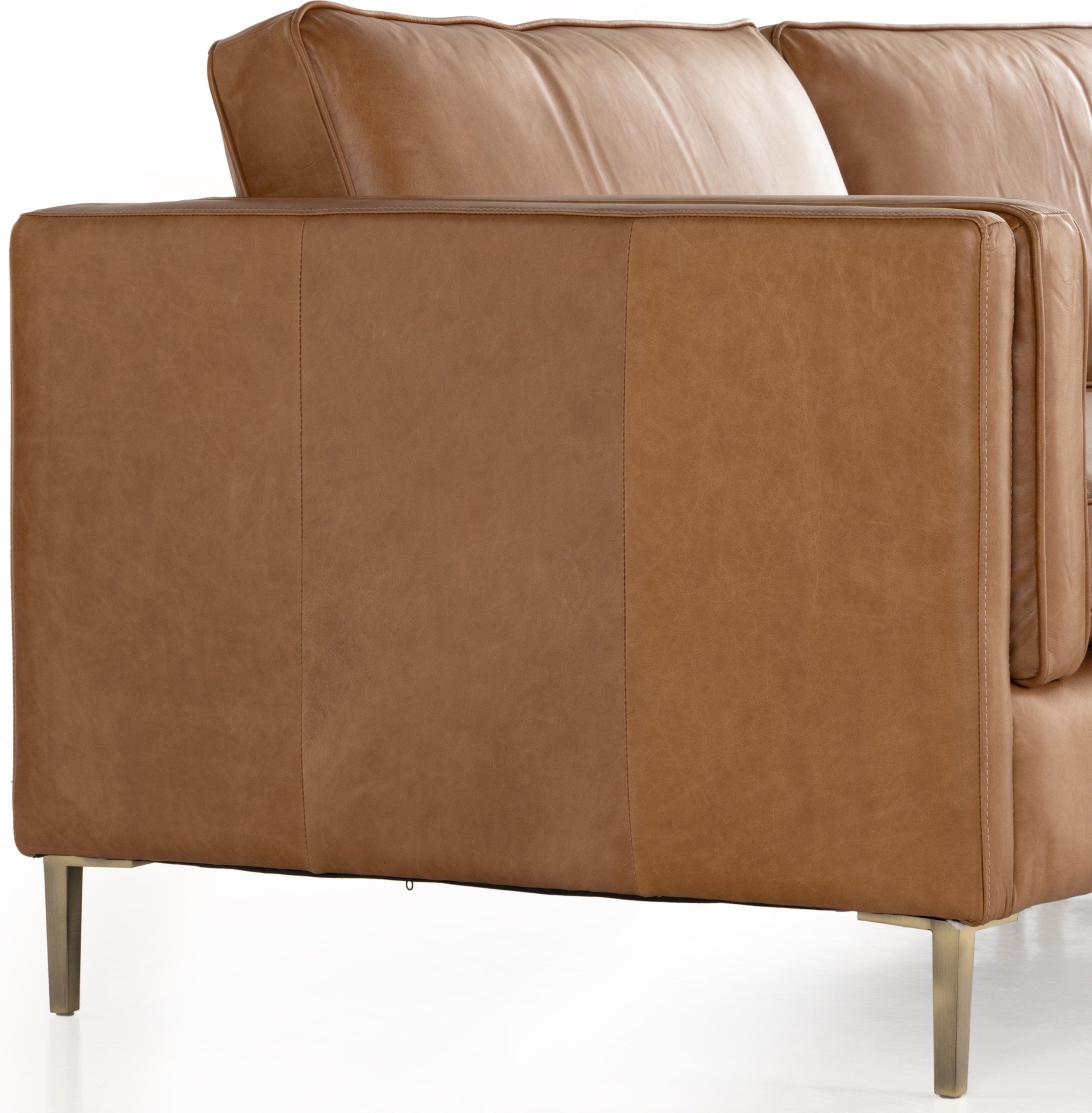 Four Hands Emery 2-Piece Sectional - Color: Sonoma Butterscotch; Orientation: Right Arm Facing