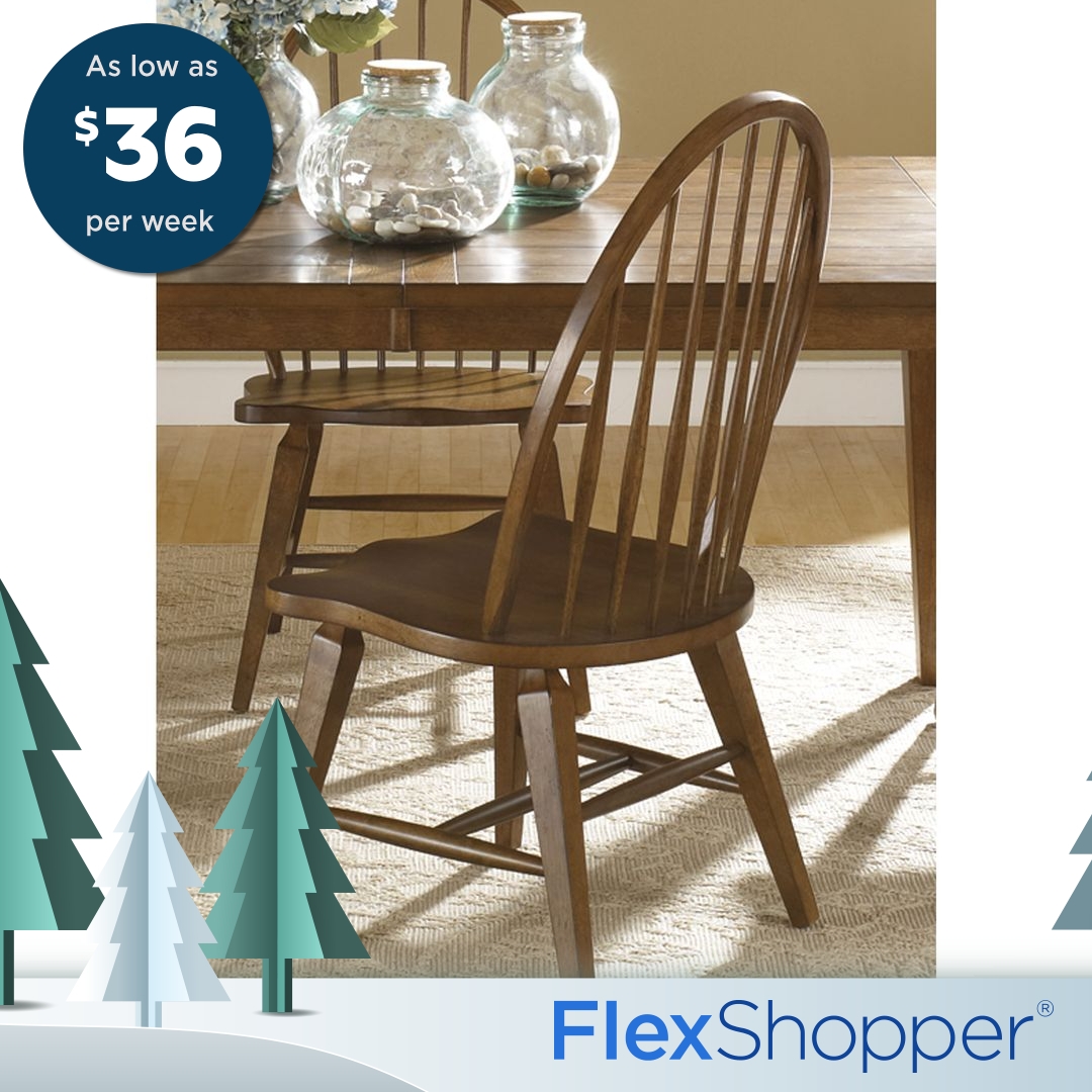 Hearthstone Traditional Rustic Oak Windsor Dining Chair - Traditional Rustic Oak Windsor Side Chair