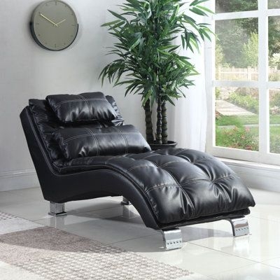 Hokku Designs Vrishank Upholstered Chaise Brown | Wayfair Canada