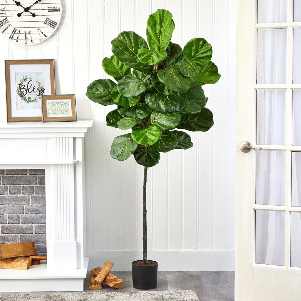 Nearly Natural 5.5-ft Fiddle Leaf Artificial Tree