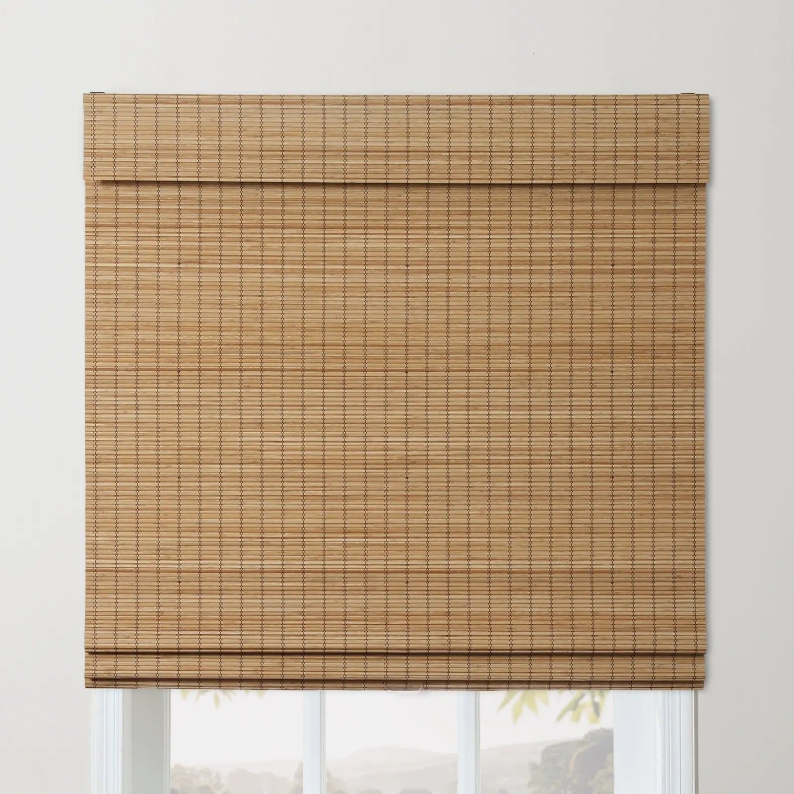 Sybil Bamboo Roman Shade Cord Lift - Flax T02