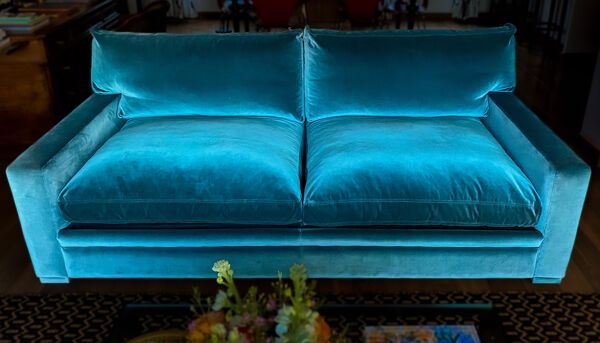 Canap Caravane bleu turquoise