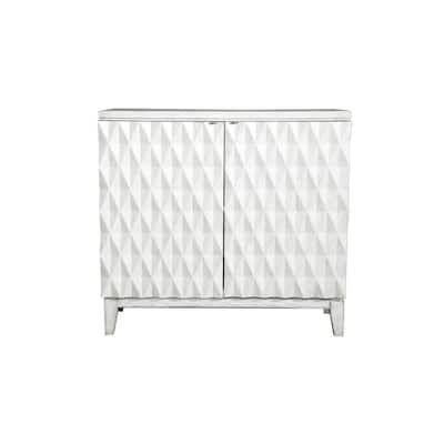 Coaster Home Furnishings Moody White Wood 36 in. W Sideboard with Carved-Door Antique, Antique White