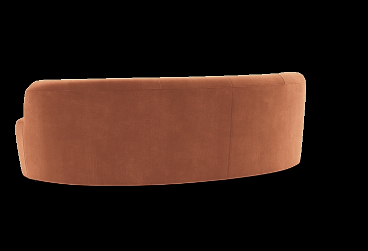 FEST Huf 3-seat Sofa - Curved / Royal Magnolia - 160