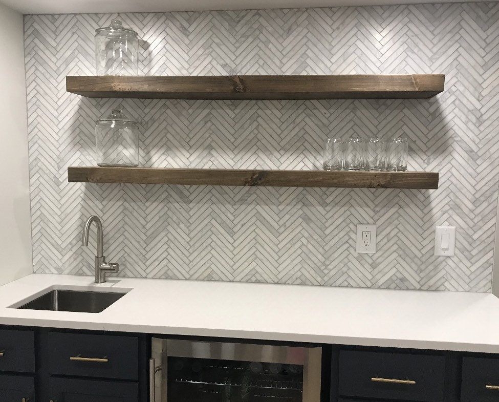 "Floating shelf - 2 1/2\" thick"