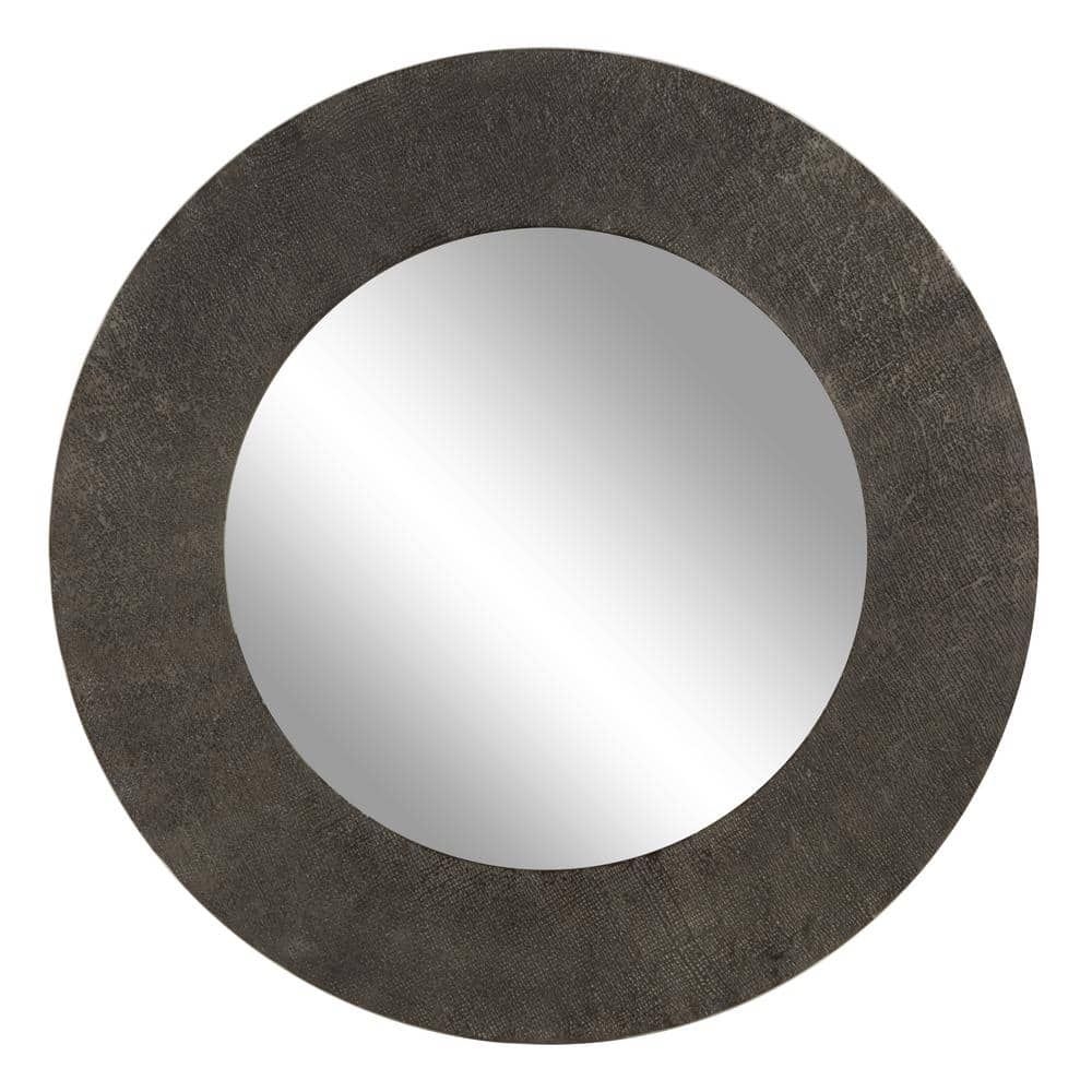 LITTON LANE Medium Irregular Black Contemporary Mirror (35.0 in. H x 3.4 in. W)