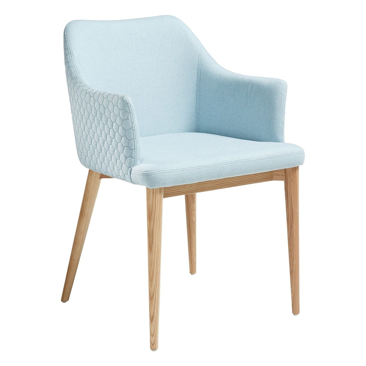 Ramiro Quilted Dining Chair Fabric Laforma grey Vida & Co.