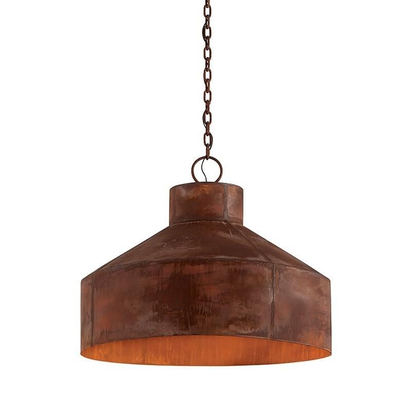 Rise & Shine Pendant - Rust Patina