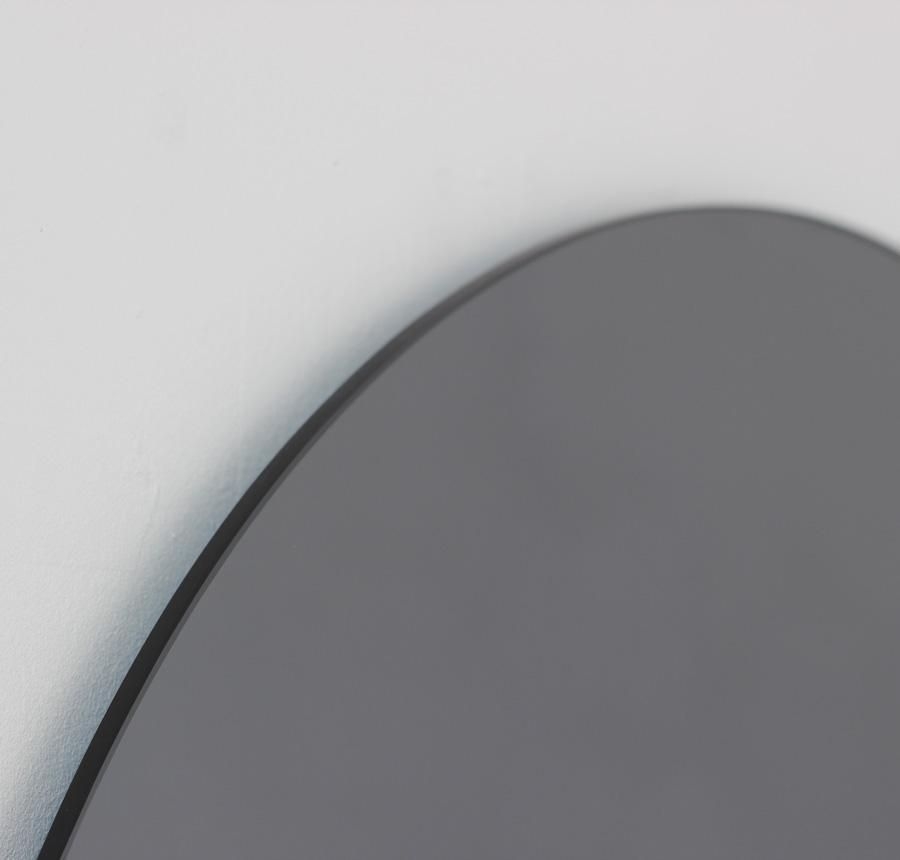 Round Black Tinted Frameless Orbis Mirror - 60cm