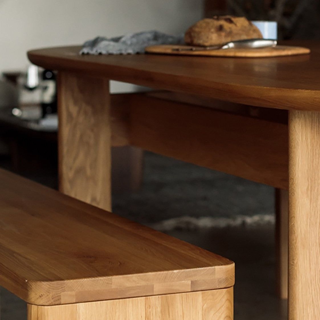 Track Dining Table, Seats 6-8 People, Oak