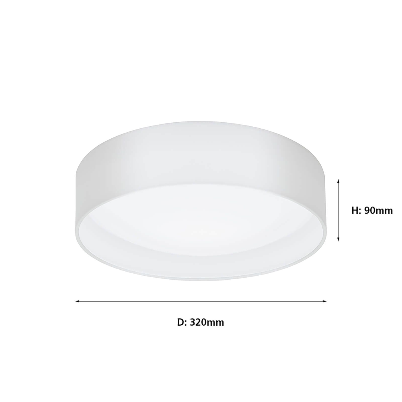 Eglo Pasteri Small Flush Light - White