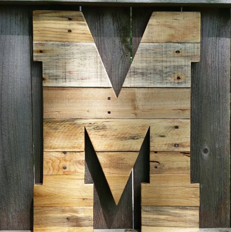 "Huge wooden letter, large wooden letter, pallet letter,  24\" Tall wood letters, rustic wedding, nursery, rustic home decor, reclaimed wood"