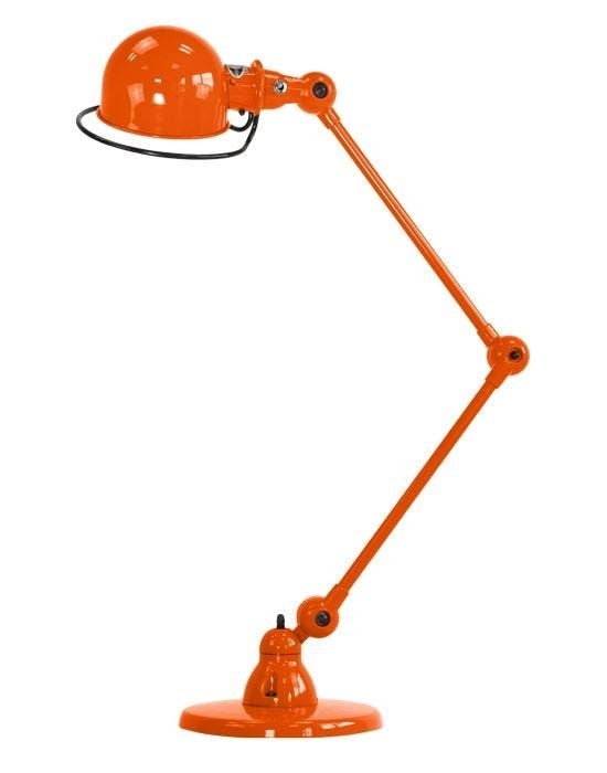 Jielde Loft two arm desk light - Orange, Gloss Orange