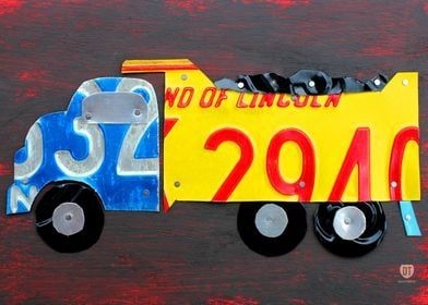 Metal Poster Displate "Dump Truck Art"