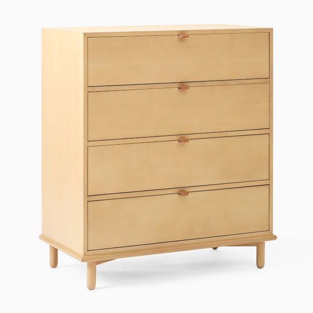 Nash Tall Dresser 4Dd Natural Poplar