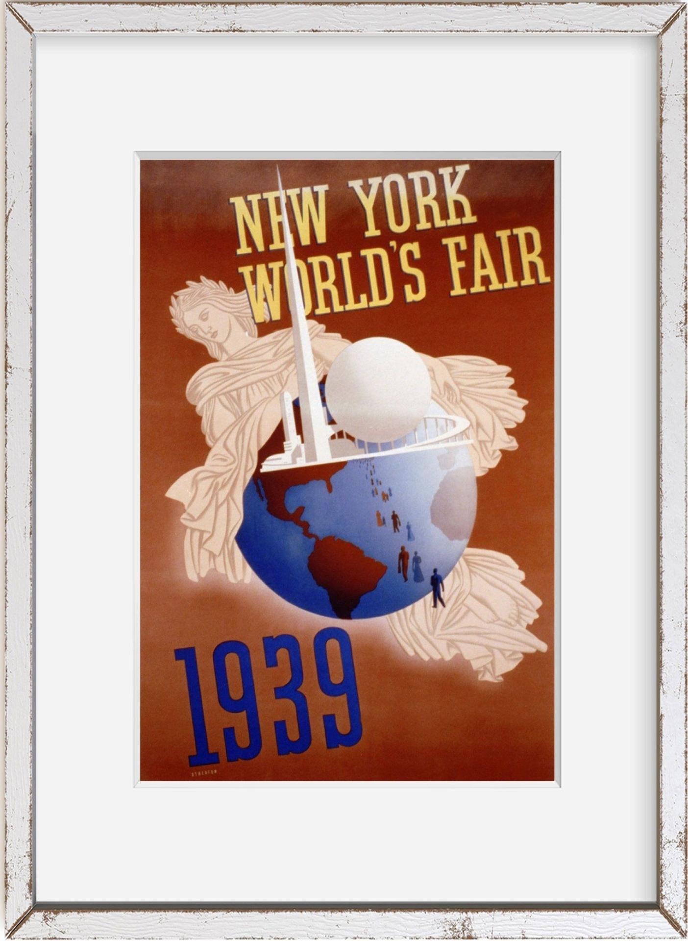 Photo: New York World's Fair 1939, World Globe with Trilon, Perisphere