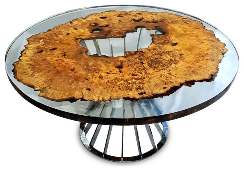 Amiata Round Dining Table, 12 Seater