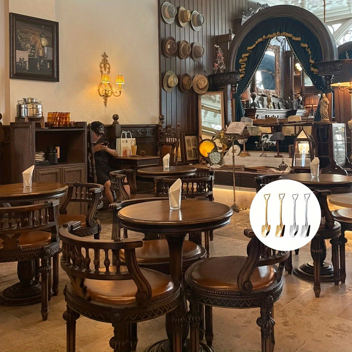 4 Esptulas De Caf, Acero Inoxidable, Juego De Esptulas, Cuchara De Sanda, Cuchara De Cocina De Postre Creativa, Cuchara De Fruta De Helado, Apto Para El Hogar, Fiesta En El Jardn, Reunin, Regalo, Restaurante, Cumpleaos, 