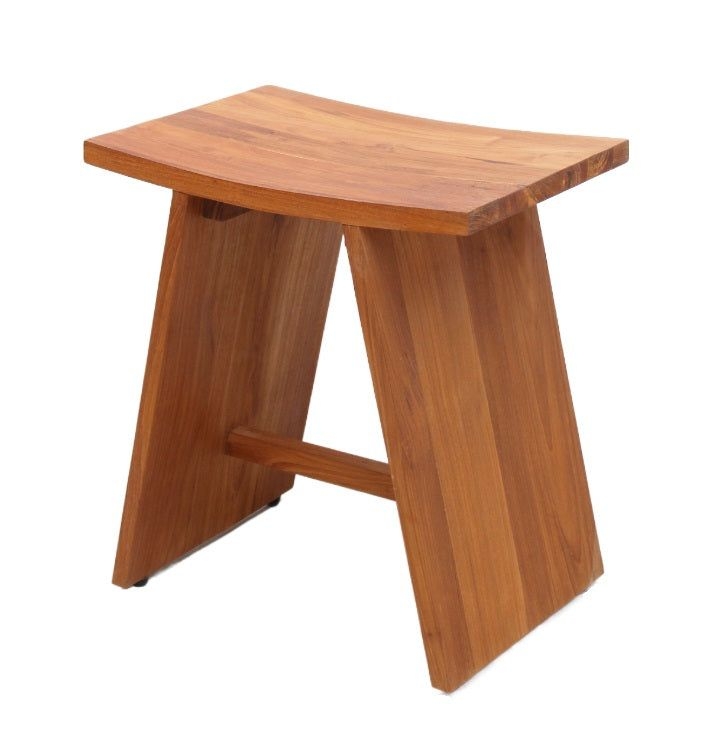 Archie Shower Stool with rubber, padded feet