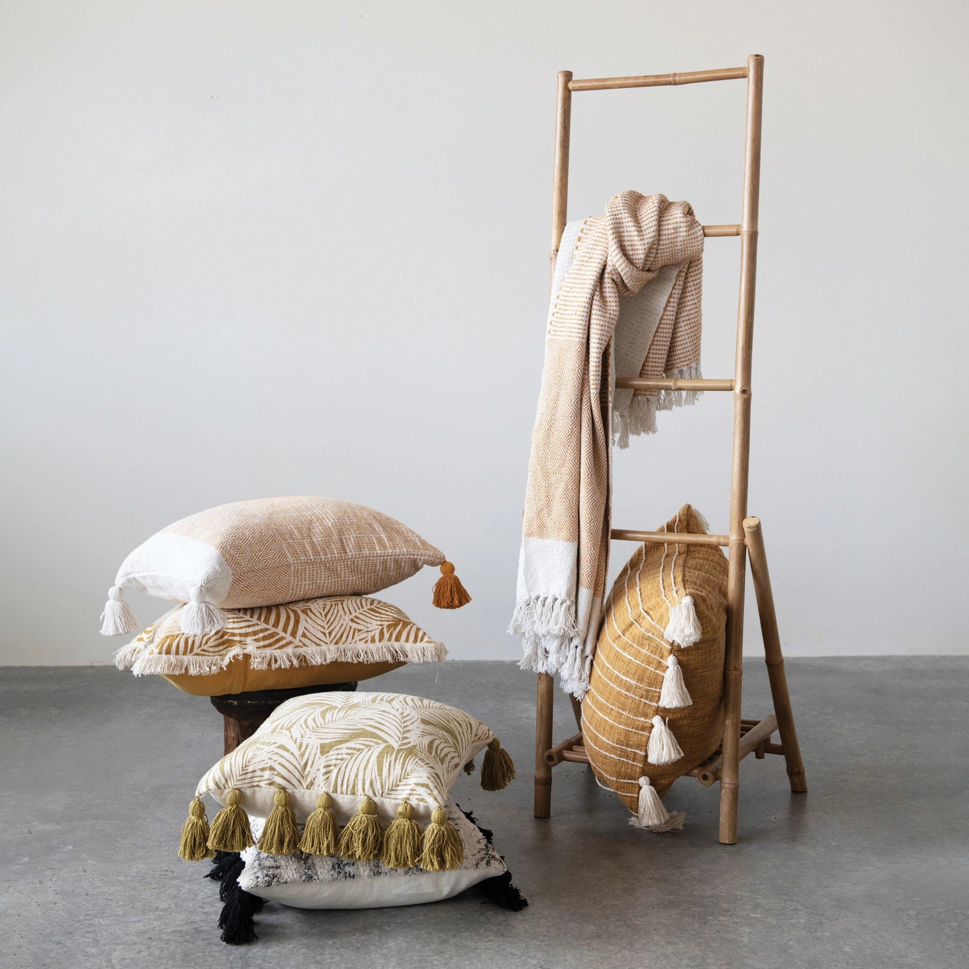 Bamboo Folding Ladder