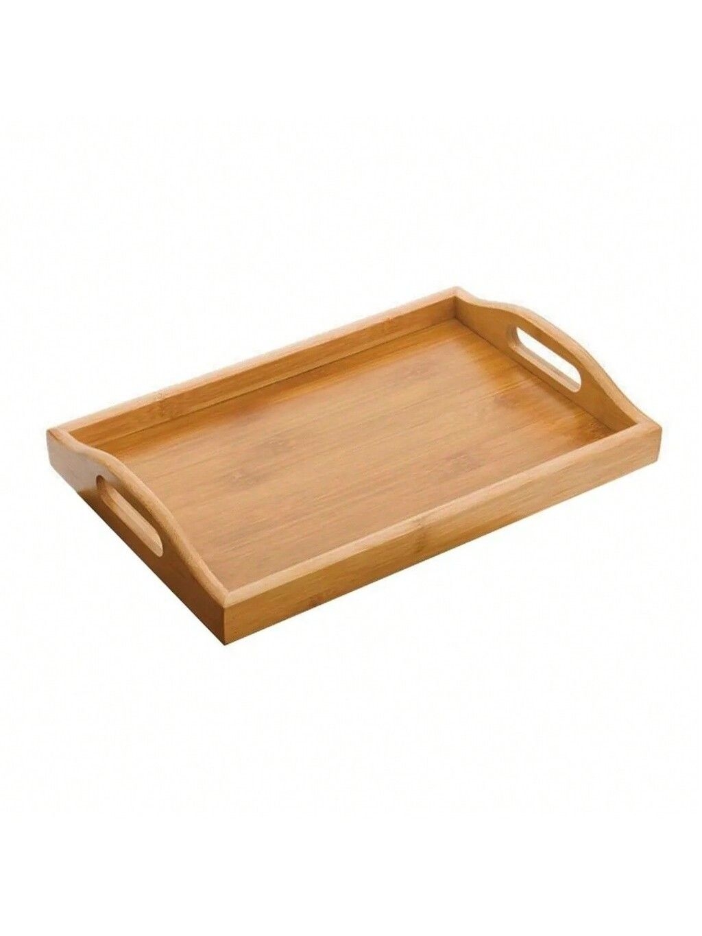 Bandeja Madeira Retangular Caf Da Manh Com Ala 26x38 Cm