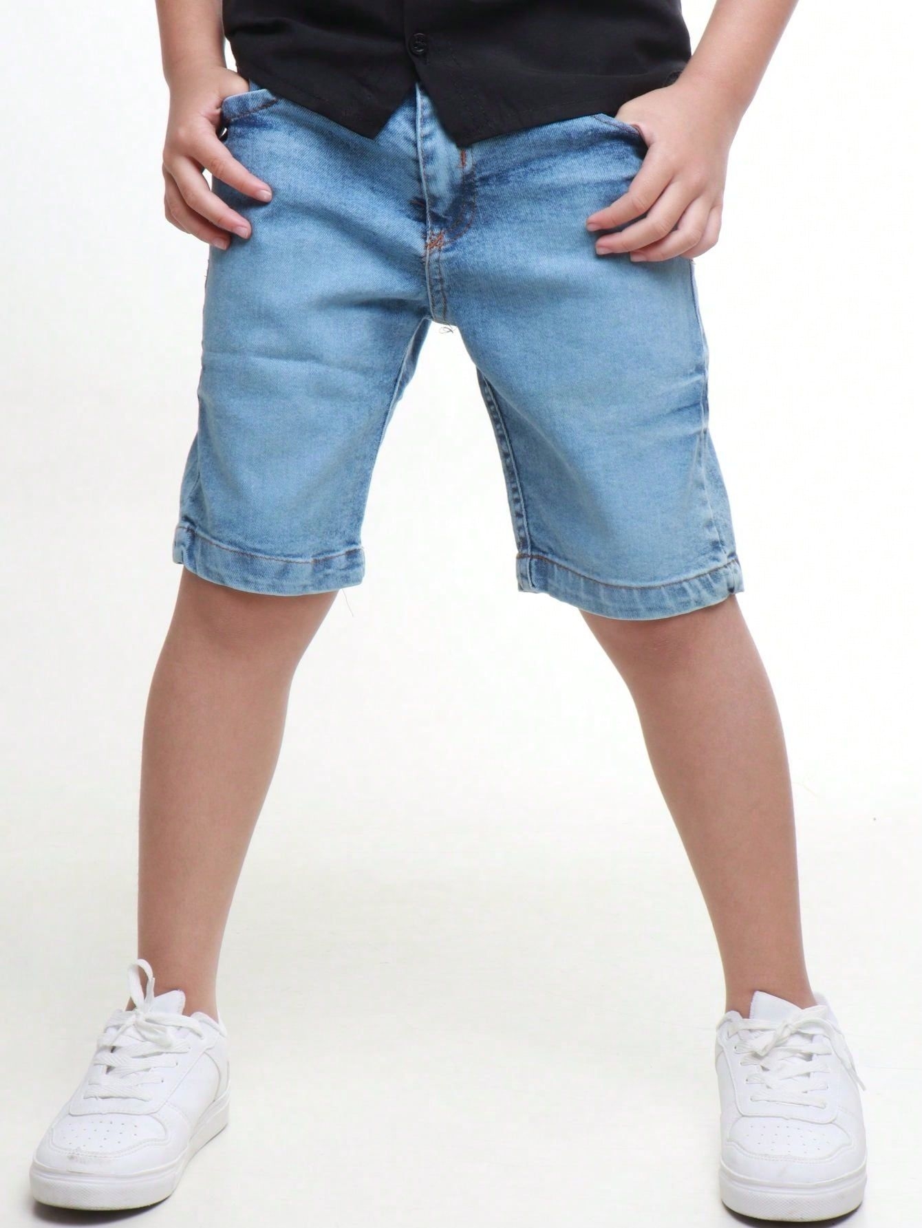 Bermuda Infantil Masculina De Sarja Cores Variadas