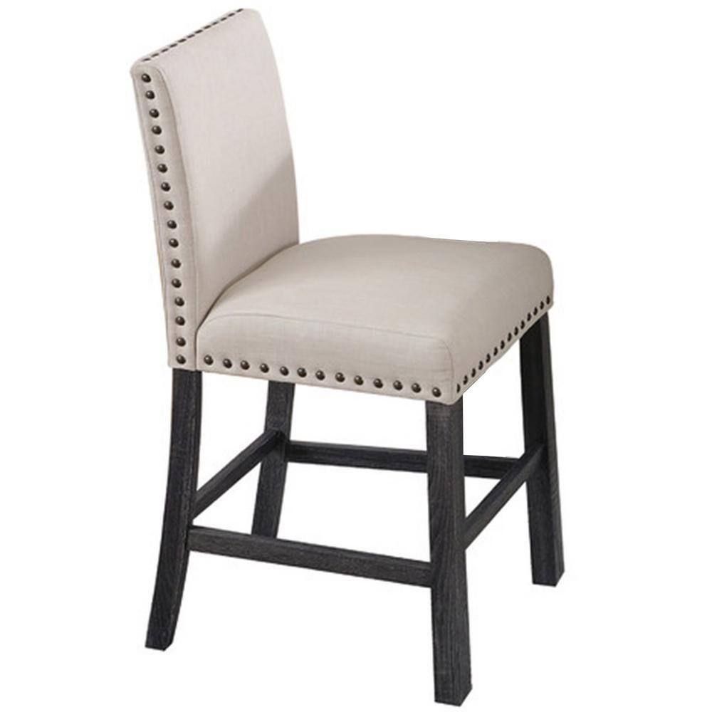 Best Master Furniture Harrison 41 in. H Antique Gray Counter Height Stools (Set of 2), Antique Grey