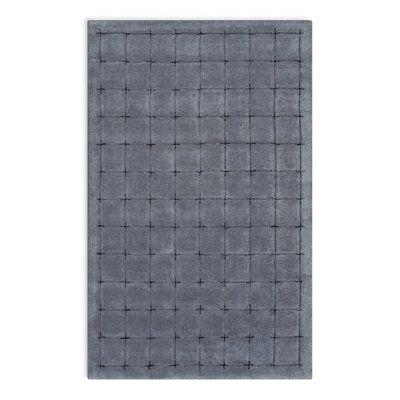 Black/Blue/Gray Area Rug - AllModern Mallory Blue Hand Tufted Area Rug in Black/Blue/Gray | Size 96.0 H x 60.0 W x 0.39 D in