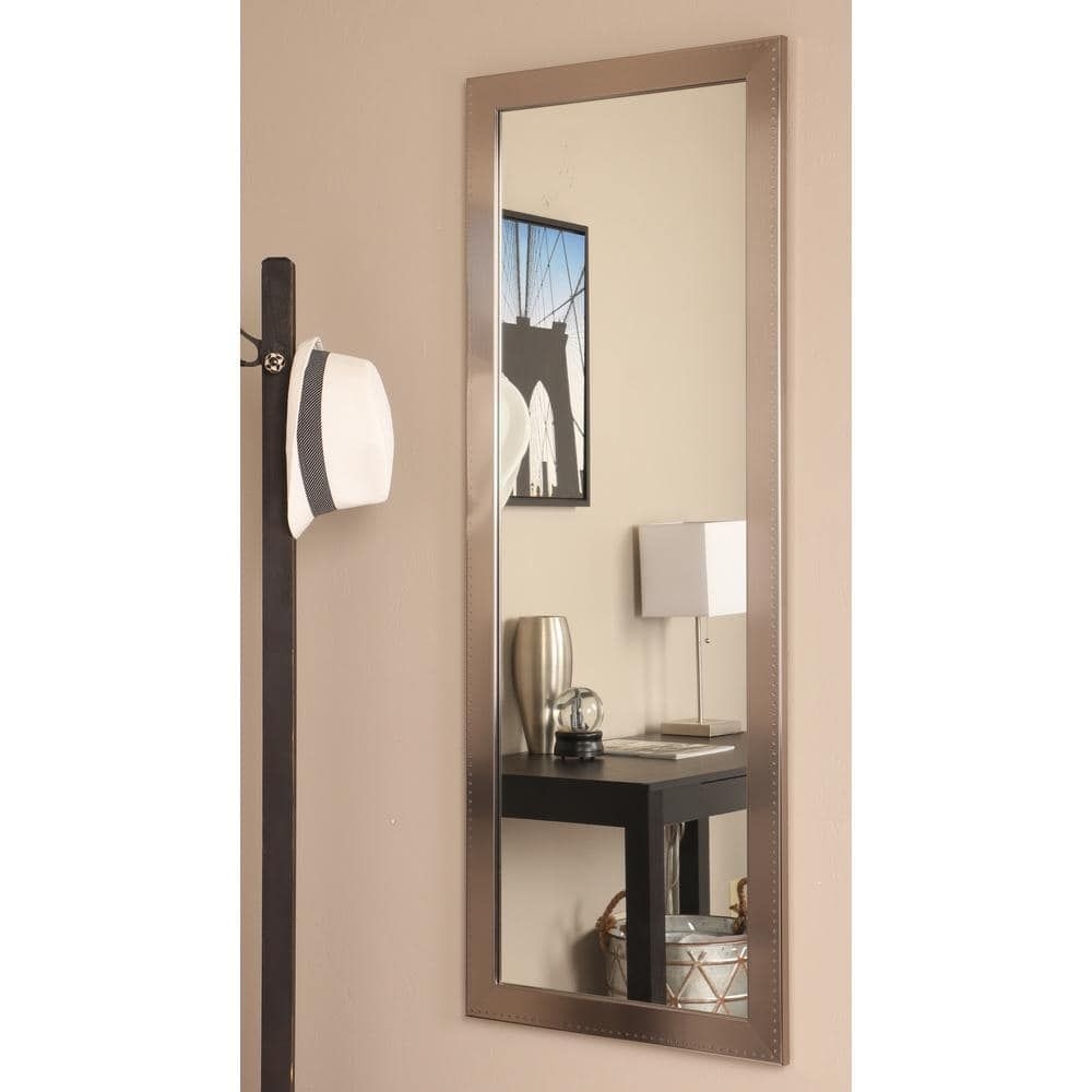 BrandtWorks Large Rectangle Silver Contemporary Mirror (53 in. H x 19.5 in. W)