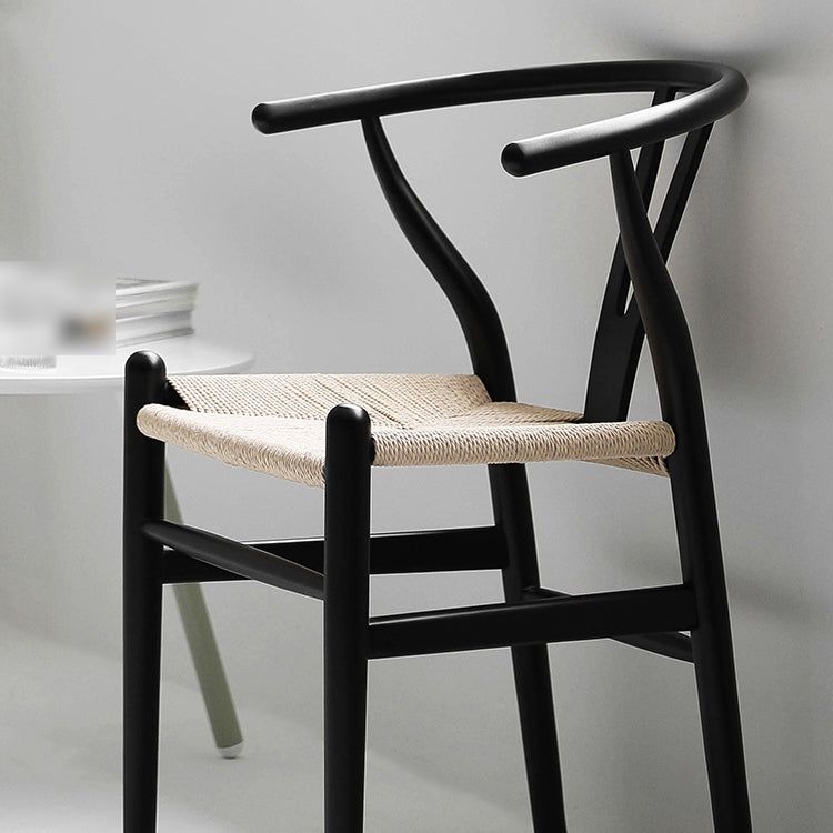 Contemporary Style Chair Dining Armless Wooden Chairs for Kitchen - Grey / 1 Piece