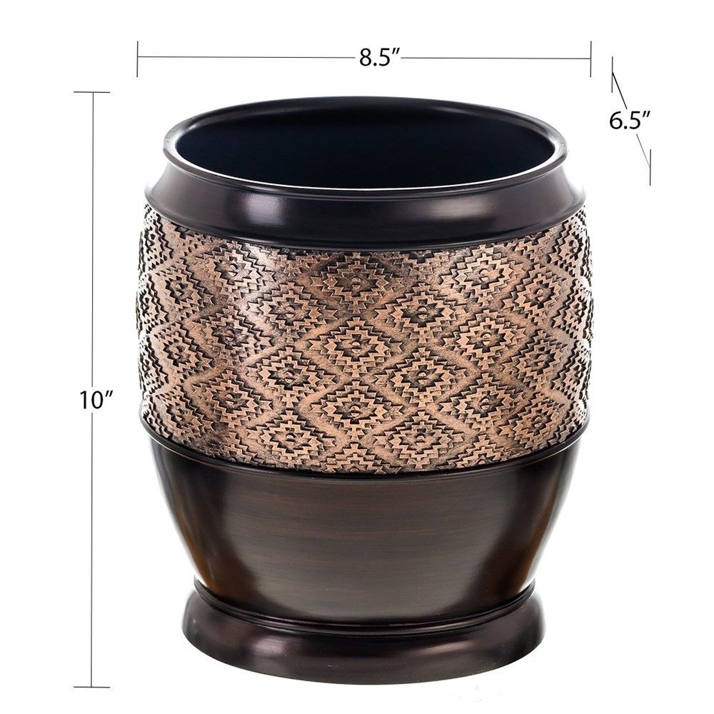 Creative Scents Dublin Waste Basket - Brown