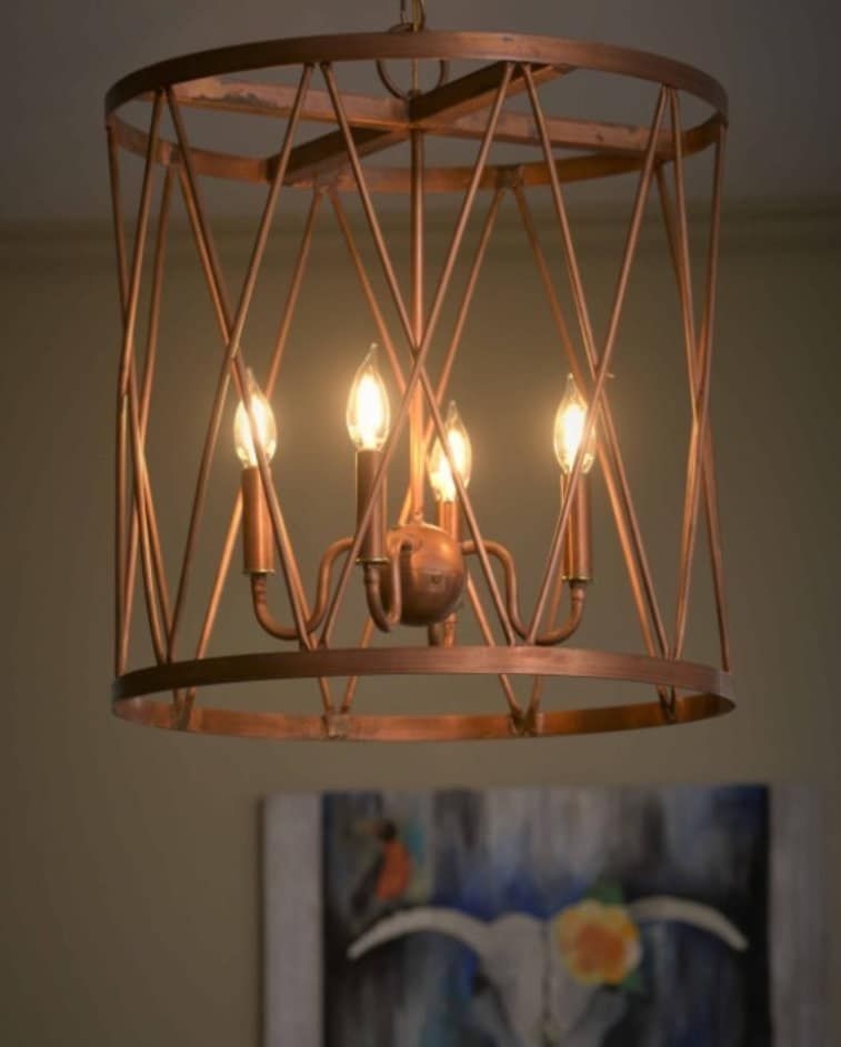 Cypruse Chandelier Kitchen Island Pendant Light Copper Rustic Antique Vintage Ceiling Dining Room Individually Handcrafted For Excellence