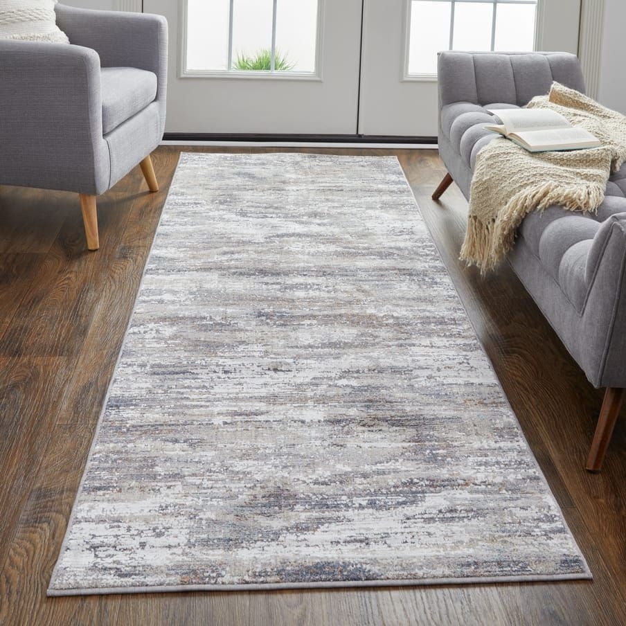 Feizy Lennon Casual Rug - LEN39FYF - Color: Taupe, Tan, Orange