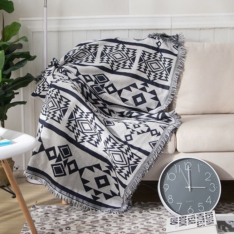 GRIS - Bohemian Throw | Boho Tapestry | Cotton Throw | Woven Throw