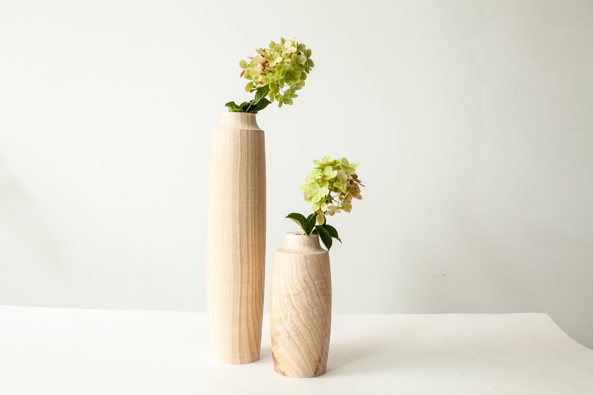 HANDMADE VASE SET Home decor wood vase - birthday gift, gift for her, anniversary gift, wedding gift carved vase unique gift