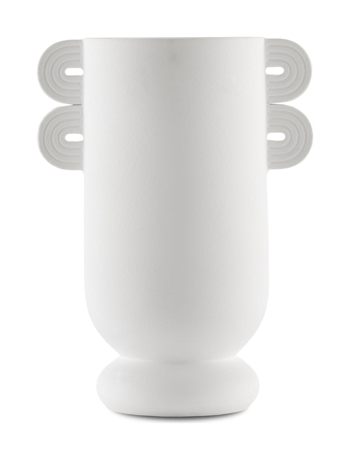 Happy 40 Straight Vase - Finish: Textured White