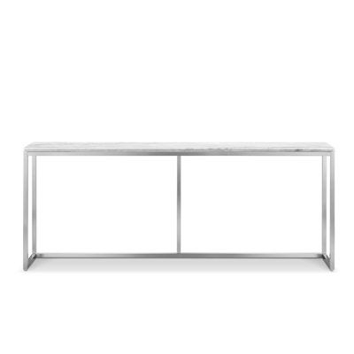 Ivy Bronx Kourosh 72" Console Table Marble / Granite in Gray | 29 H x 72 W x 12 D in | Wayfair