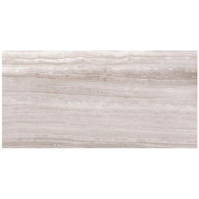 Ivy Hill Tile Atlanta Taupe 4 in. x 0.31 in. Polished Porcelain Floor and Wall Tile Sample, Brown