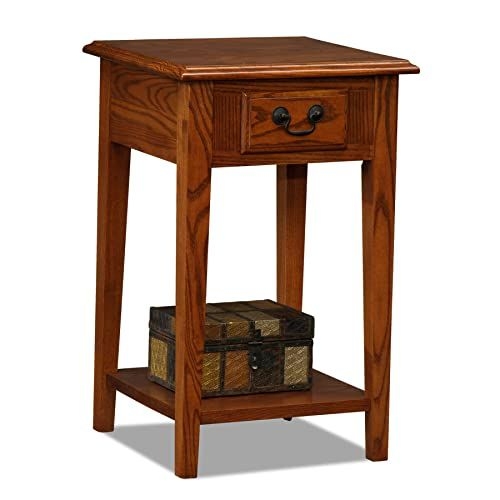 Leick Home Favorite Finds Shaker Tables Brownbronze 15 In X 15 In X 24 In, Medium Oak