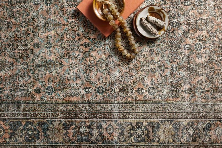 Loloi II Adrian ADR-03 Rug - Color: Terracotta, Multi; Size: 1'6" Sample