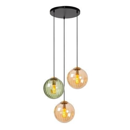 Lucide MONSARAZ - Hanglamp -  35 cm - 3xE27 - Gr